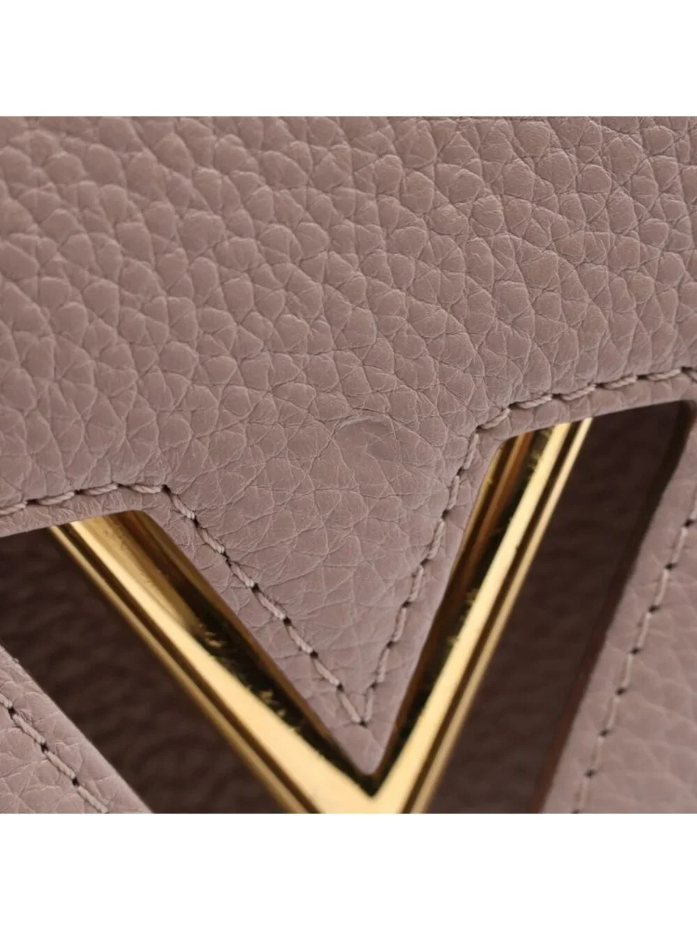 Louis Vuitton Twist One Handle PM Taurillon Leather 2-Way Shoulder Bag Beige